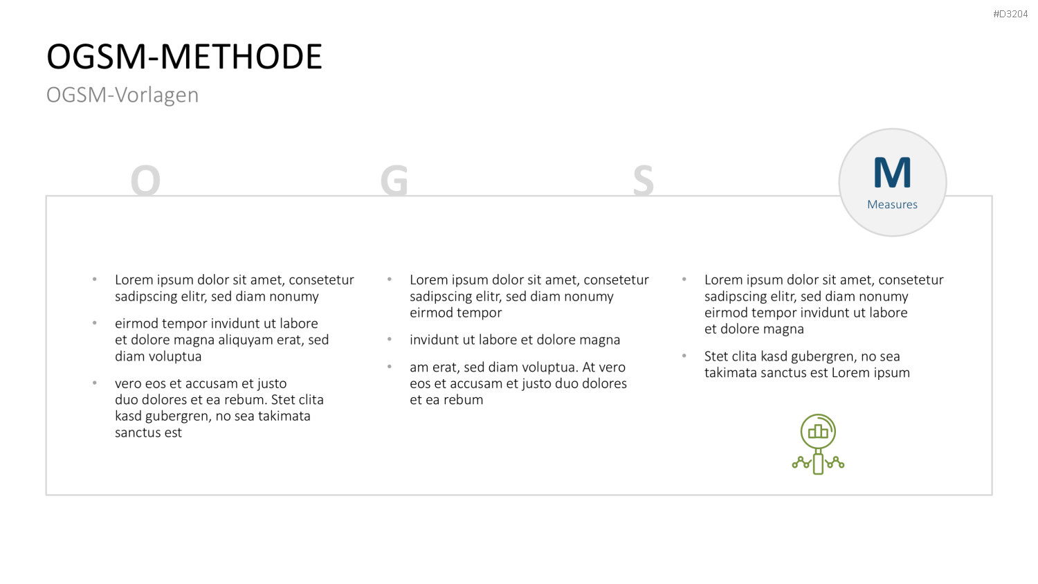 OGSM-Zielmanagement PowerPoint-Vorlage