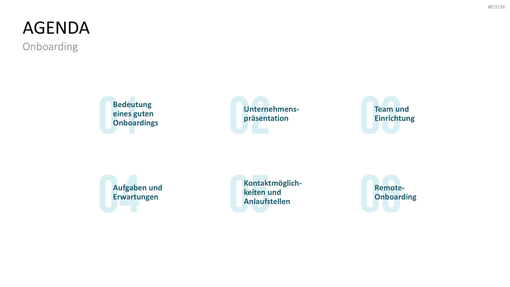 Onboarding PowerPoint-Vorlage