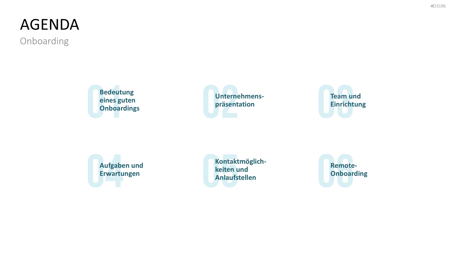 Onboarding PowerPoint-Vorlage