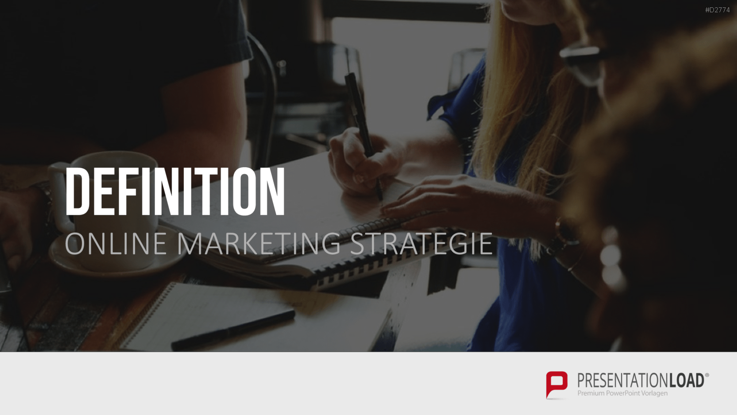 Online Marketing Strategie PowerPoint-Vorlage