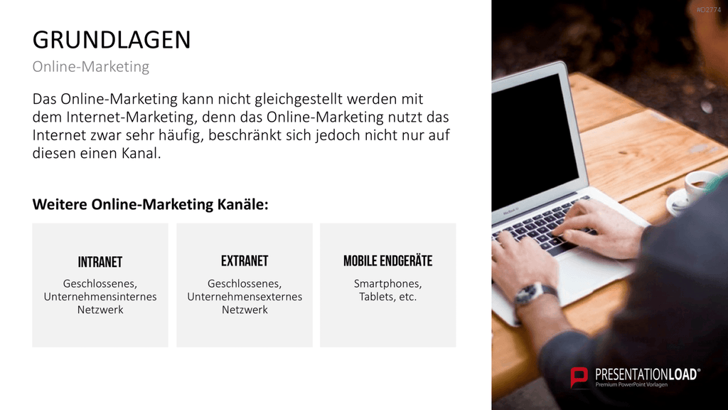 Online Marketing Strategie PowerPoint-Vorlage
