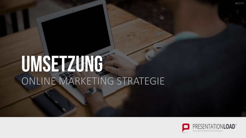 Online Marketing Strategie PowerPoint-Vorlage