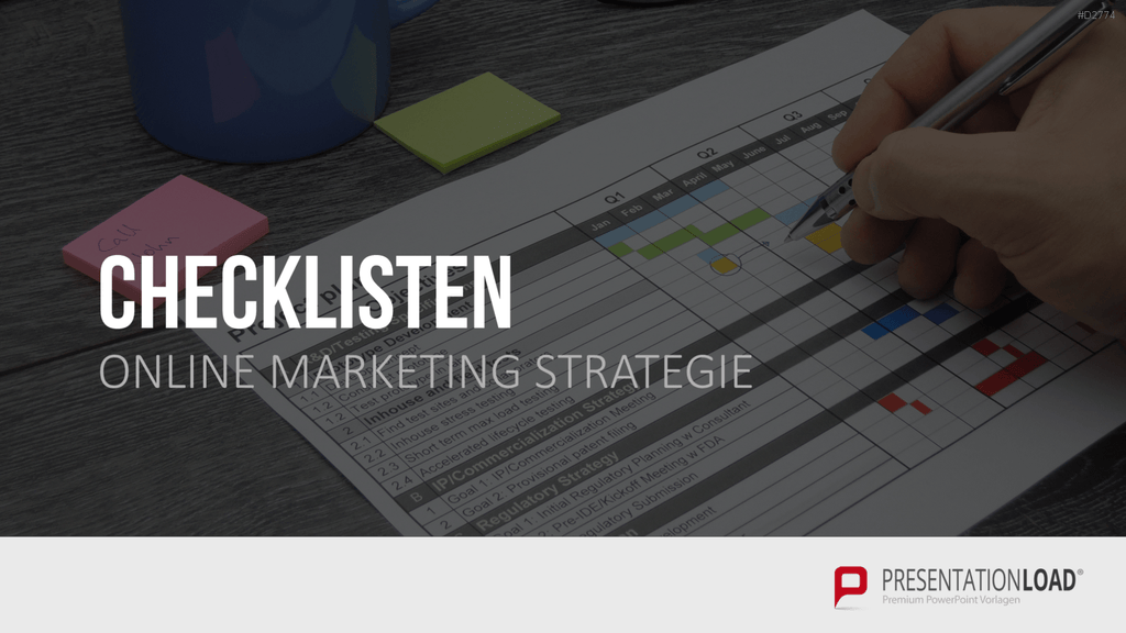 Online Marketing Strategie PowerPoint-Vorlage