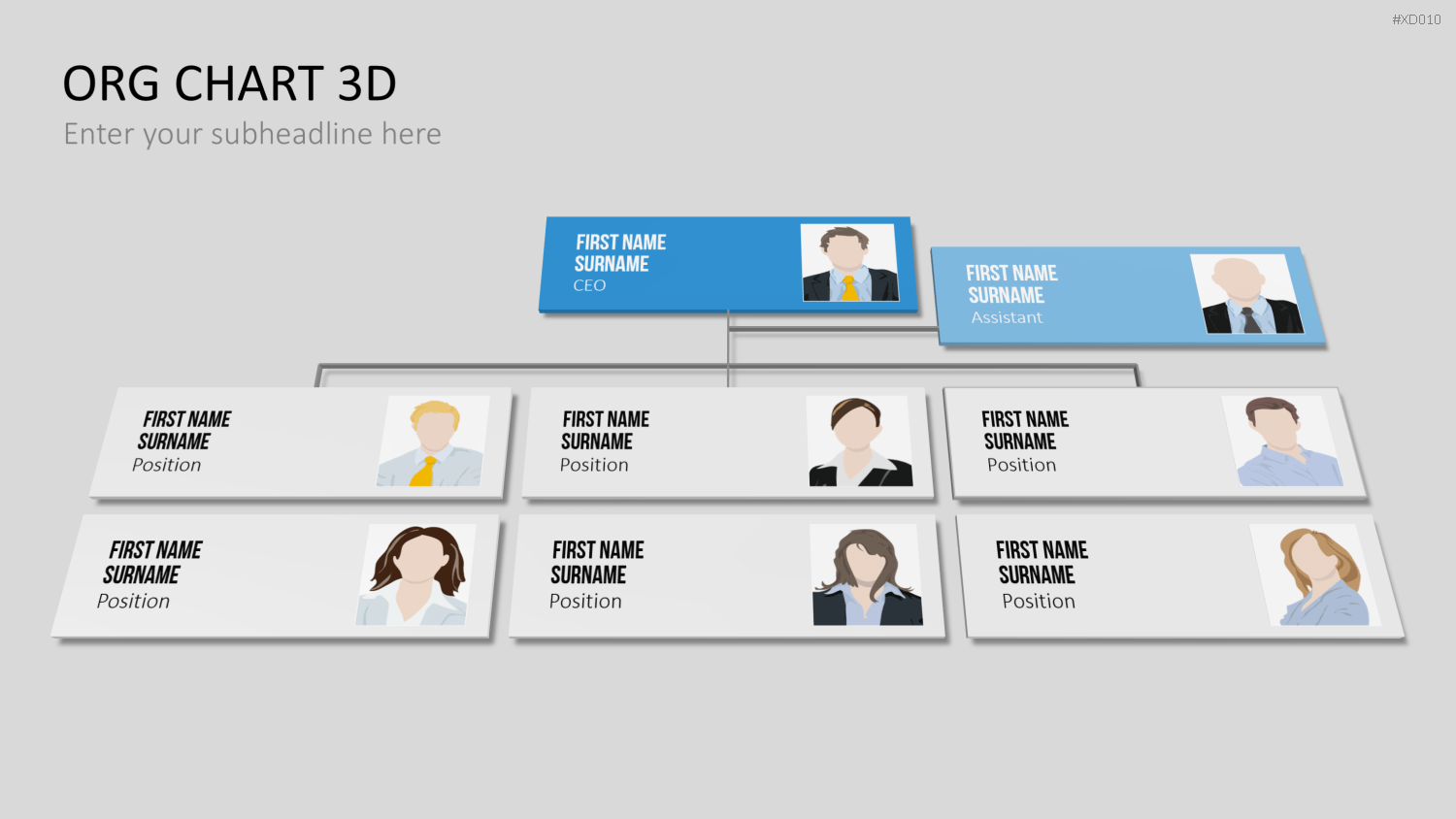 Organigramm Bundle PowerPoint-Vorlage