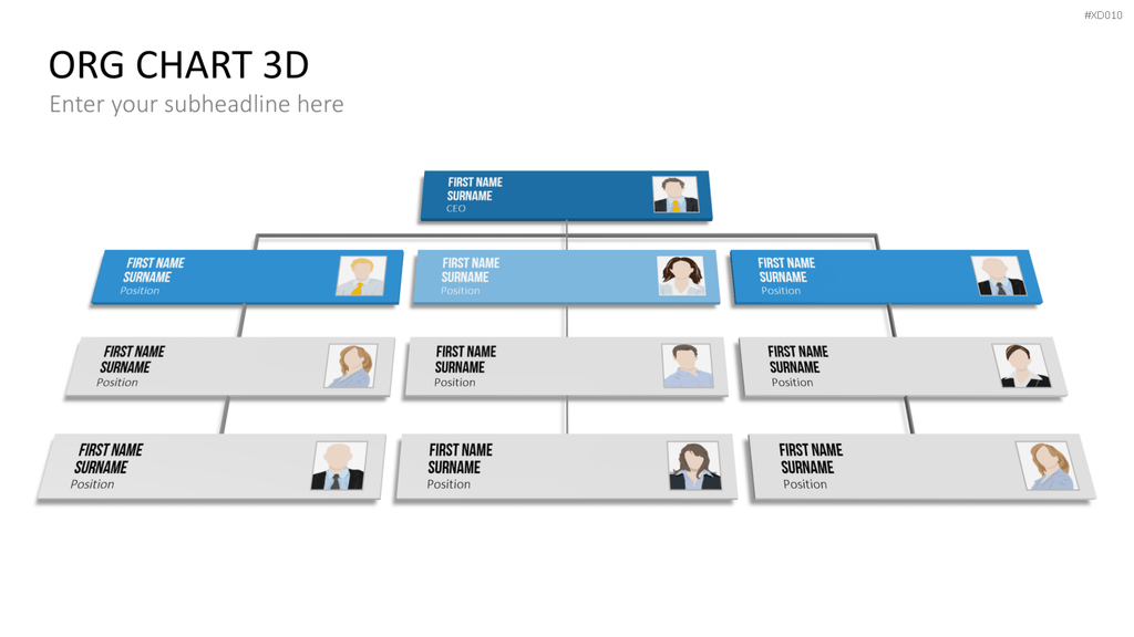 Organigramm Bundle PowerPoint-Vorlage