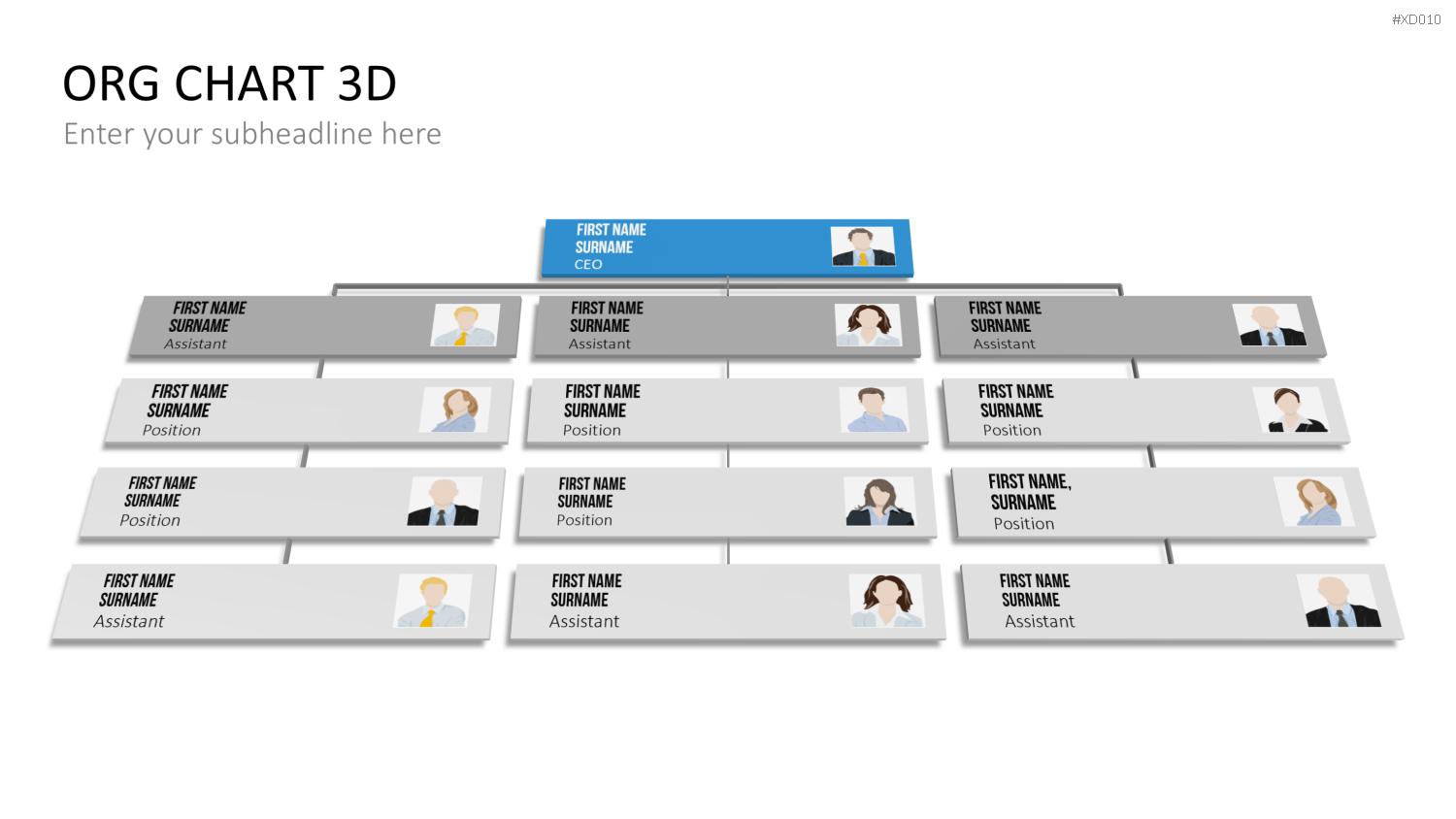 Organigramm Bundle PowerPoint-Vorlage