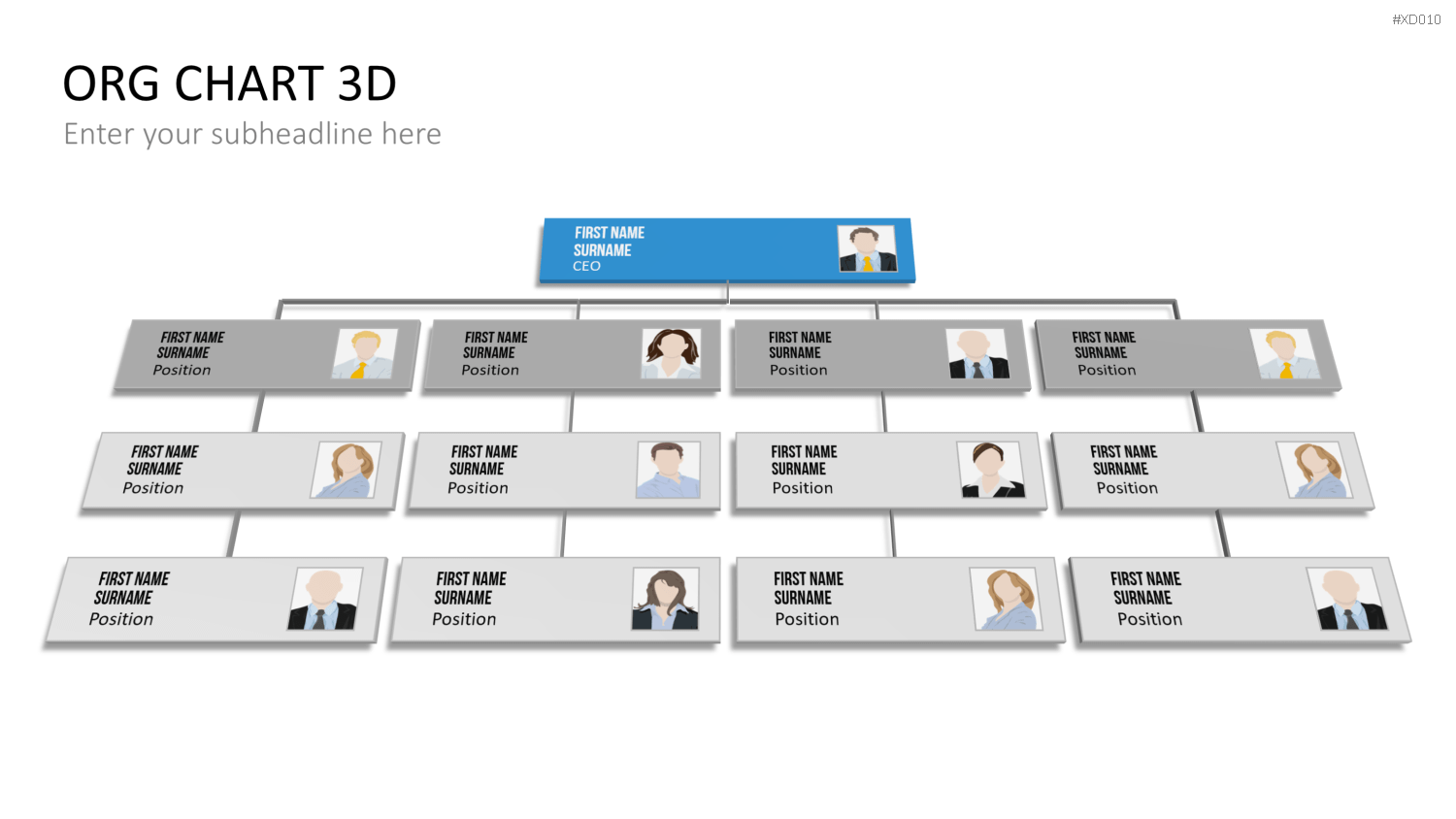 Organigramm Bundle PowerPoint-Vorlage