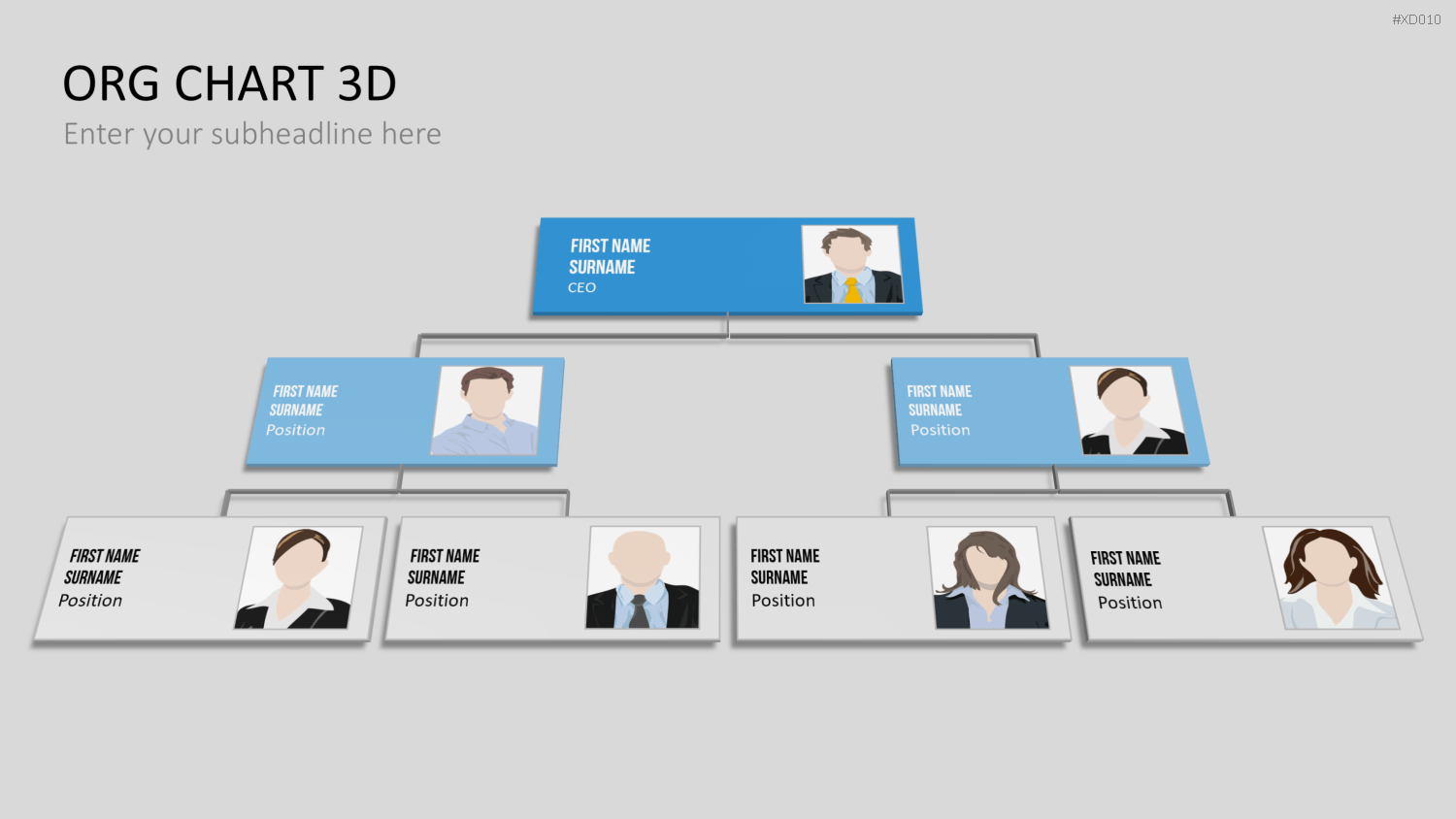 Organigramm Bundle PowerPoint-Vorlage