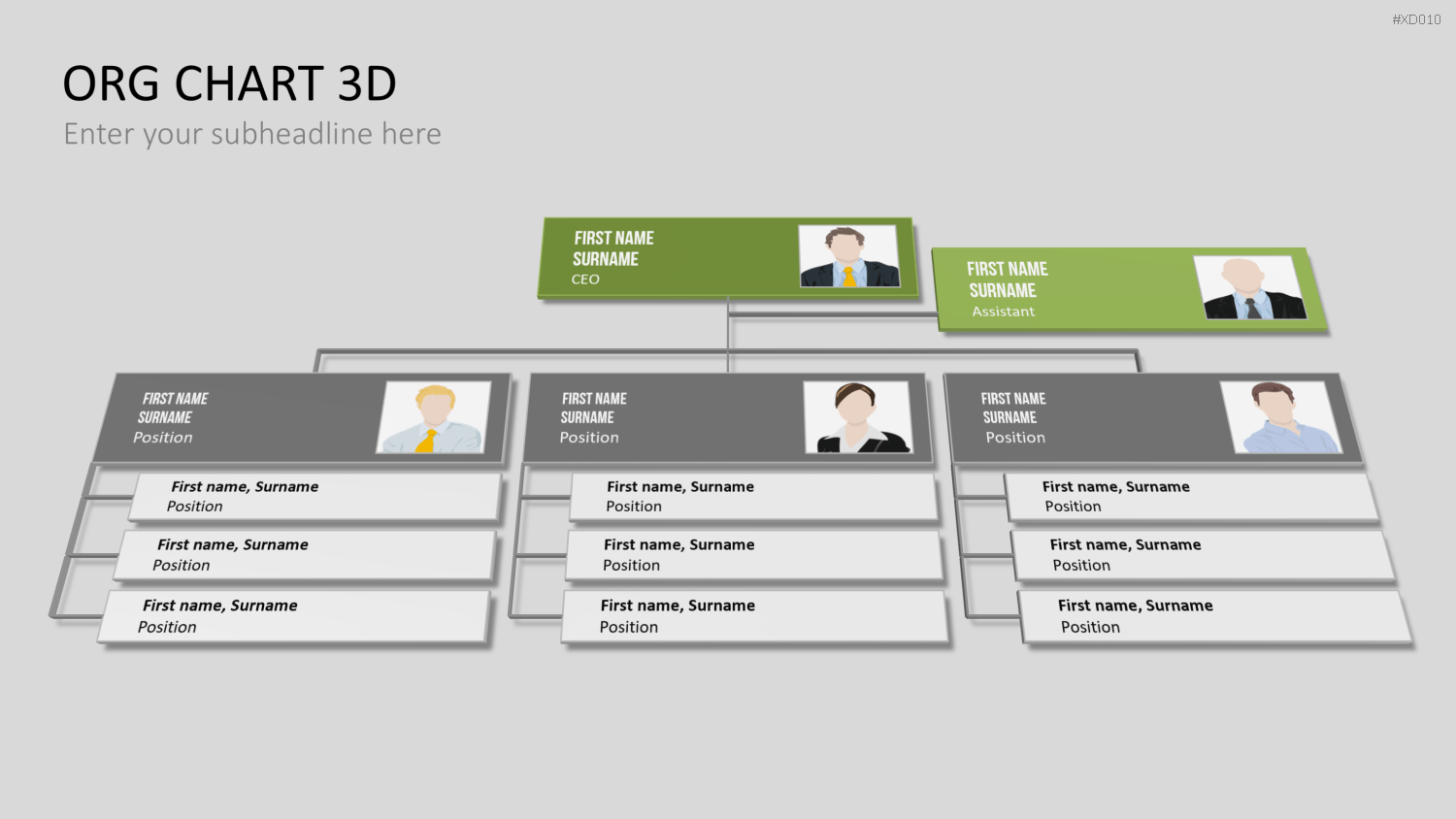 Organigramm Bundle PowerPoint-Vorlage