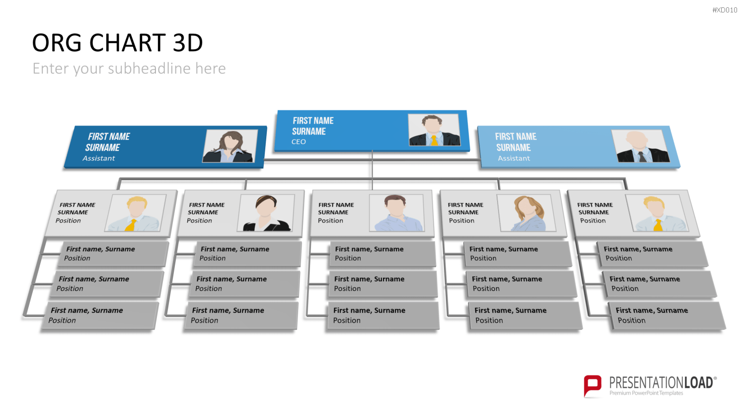 Organigramm Bundle PowerPoint-Vorlage
