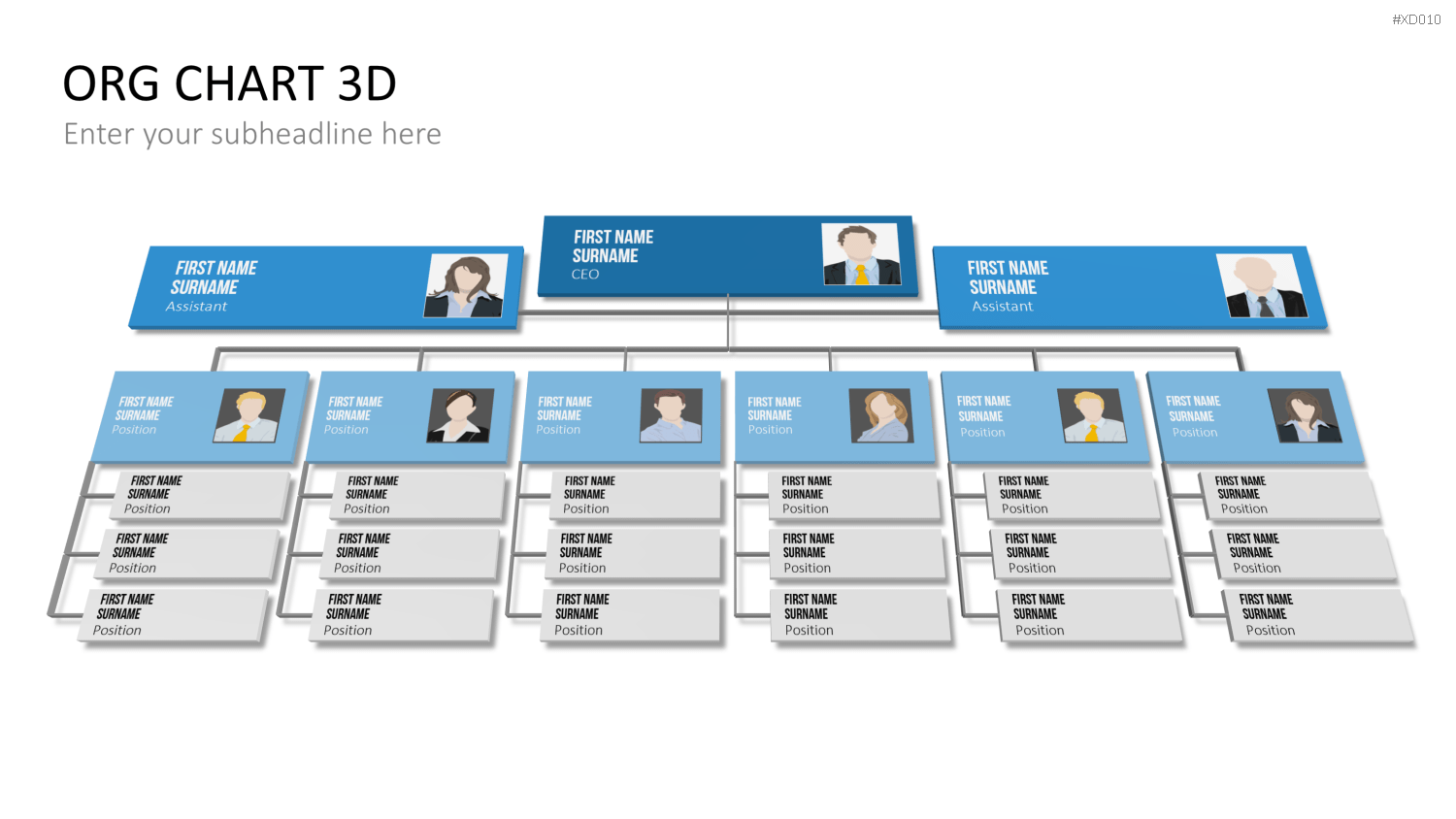 Organigramm Bundle PowerPoint-Vorlage