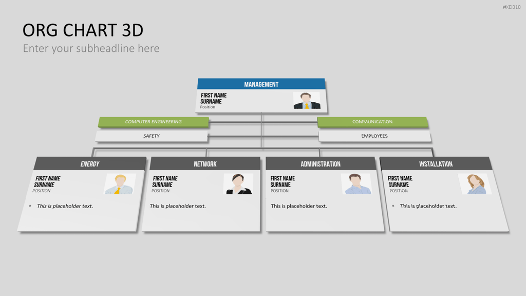 Organigramm Bundle PowerPoint-Vorlage