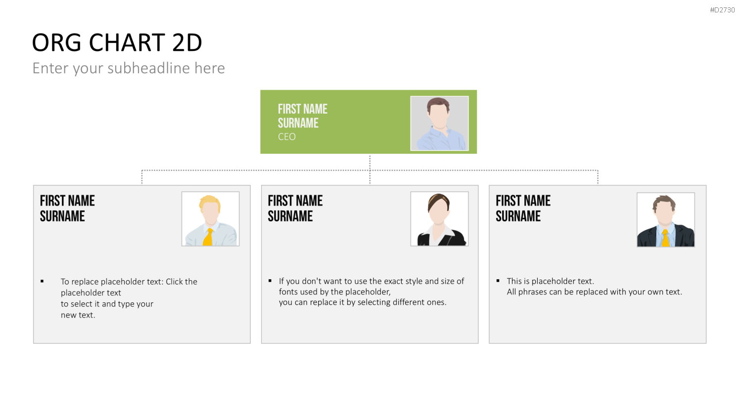 Organigramm - Toolbox 2D PowerPoint-Vorlage
