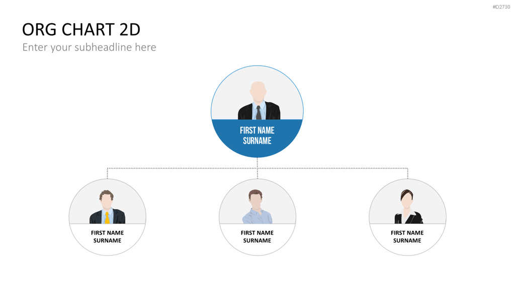 Organigramm - Toolbox 2D PowerPoint-Vorlage