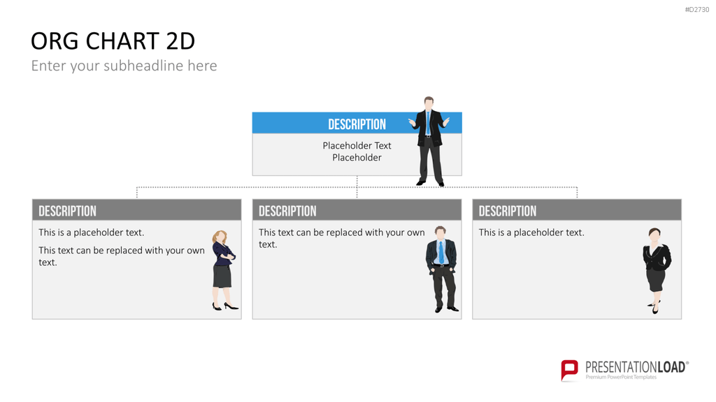 Organigramm - Toolbox 2D PowerPoint-Vorlage
