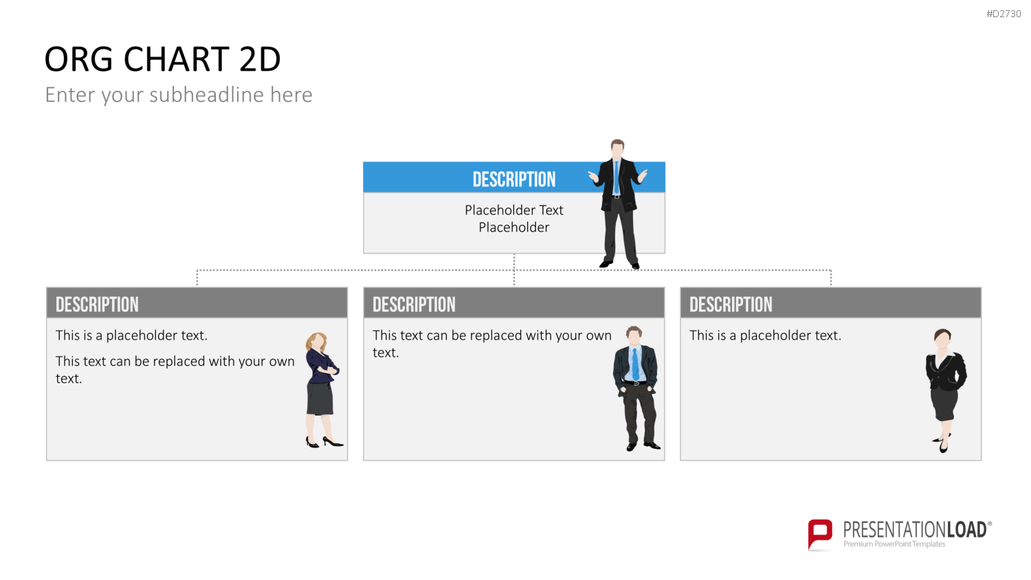 Organigramm - Toolbox 2D PowerPoint-Vorlage