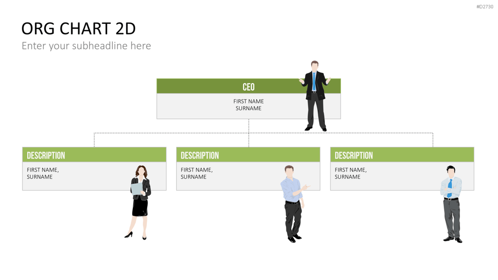Organigramm - Toolbox 2D PowerPoint-Vorlage
