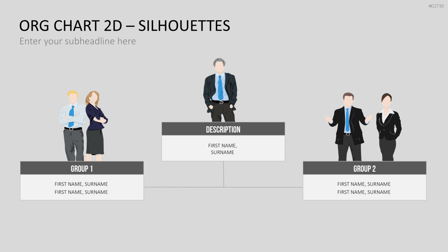 Organigramm - Toolbox 2D PowerPoint-Vorlage