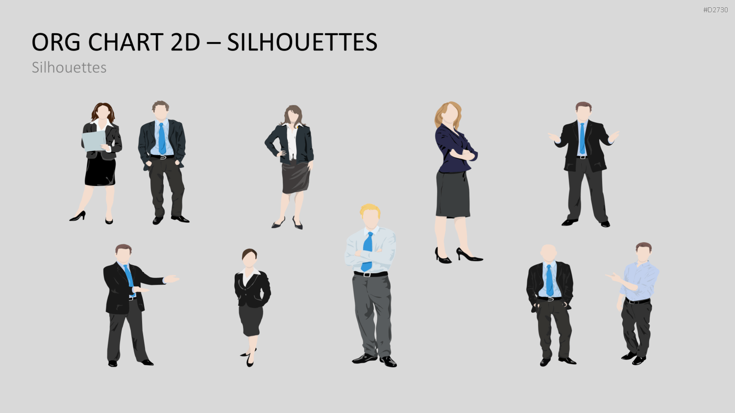 Organigramm - Toolbox 2D PowerPoint-Vorlage