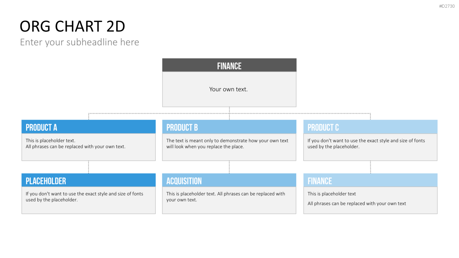 Organigramm - Toolbox 2D PowerPoint-Vorlage