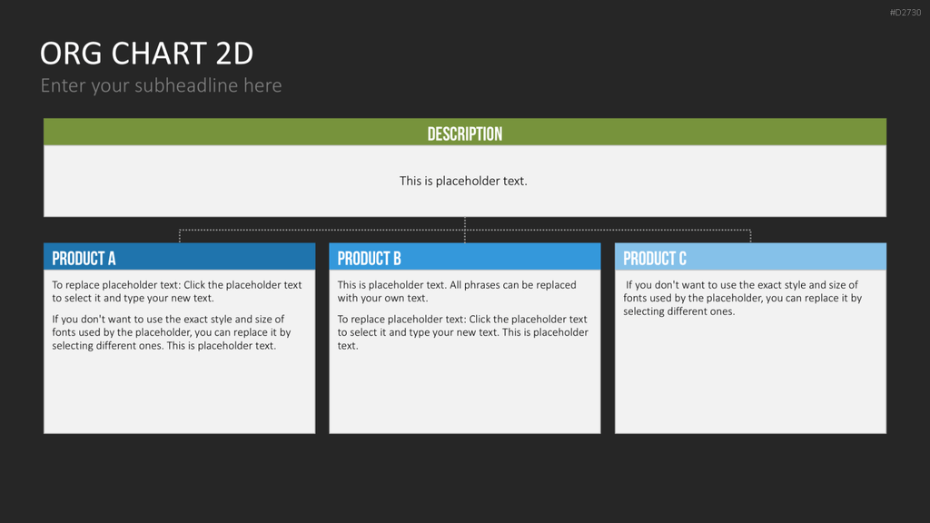 Organigramm - Toolbox 2D PowerPoint-Vorlage