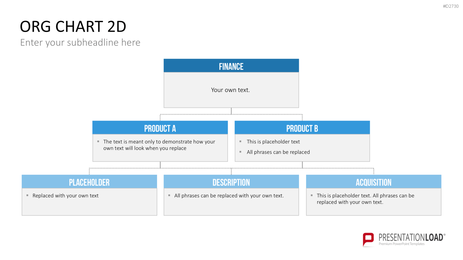 Organigramm - Toolbox 2D PowerPoint-Vorlage