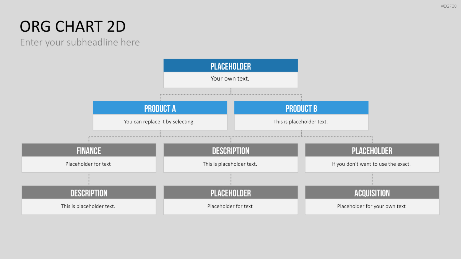 Organigramm - Toolbox 2D PowerPoint-Vorlage
