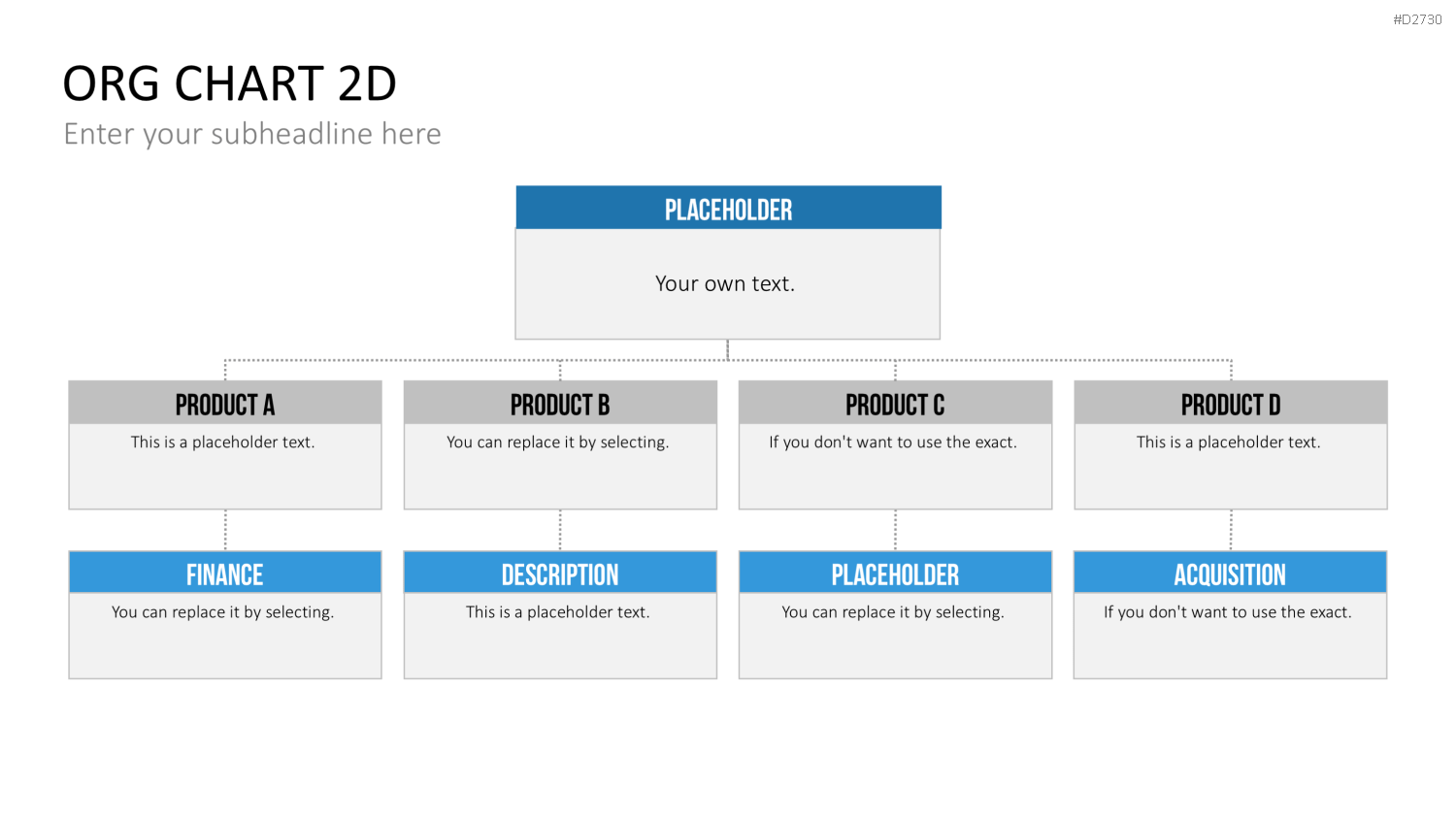 Organigramm - Toolbox 2D PowerPoint-Vorlage