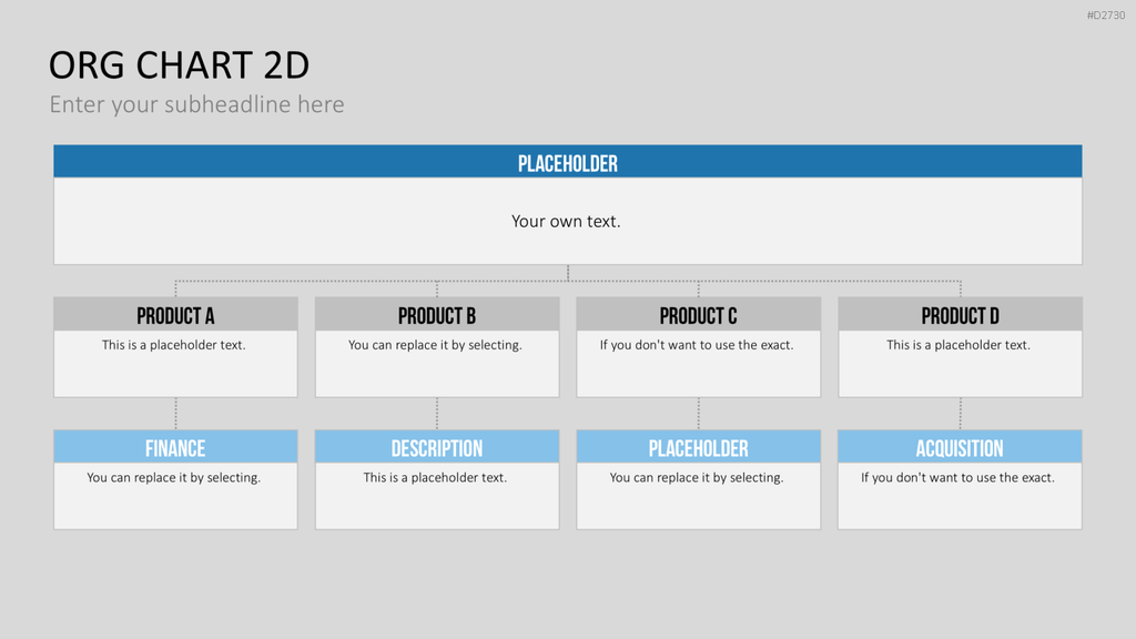 Organigramm - Toolbox 2D PowerPoint-Vorlage