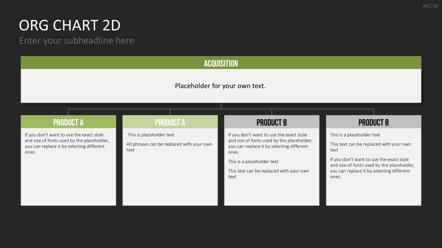 Organigramm - Toolbox 2D PowerPoint-Vorlage