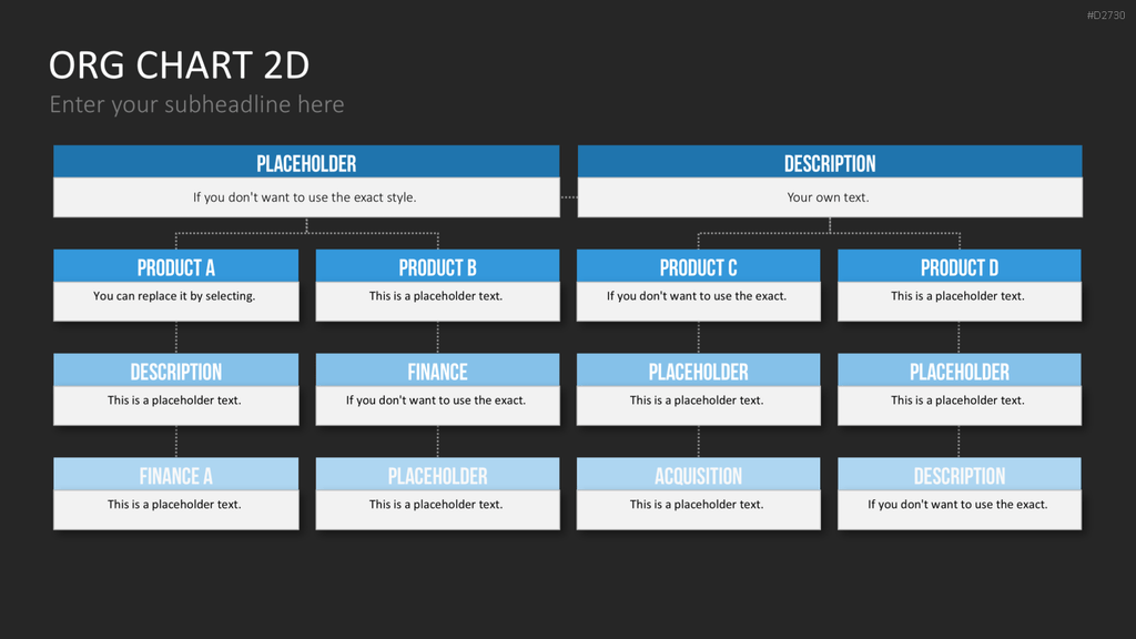 Organigramm - Toolbox 2D PowerPoint-Vorlage