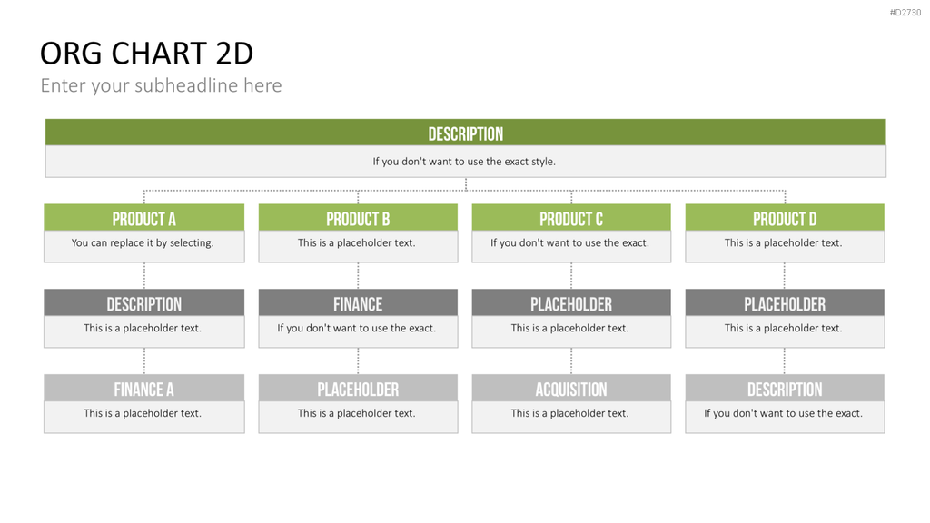 Organigramm - Toolbox 2D PowerPoint-Vorlage