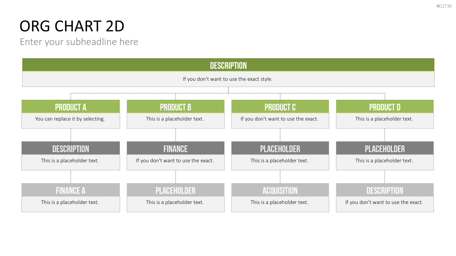 Organigramm - Toolbox 2D PowerPoint-Vorlage