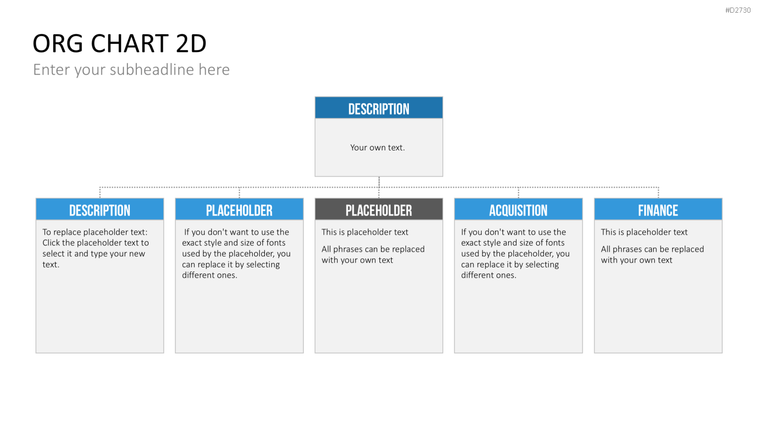 Organigramm - Toolbox 2D PowerPoint-Vorlage
