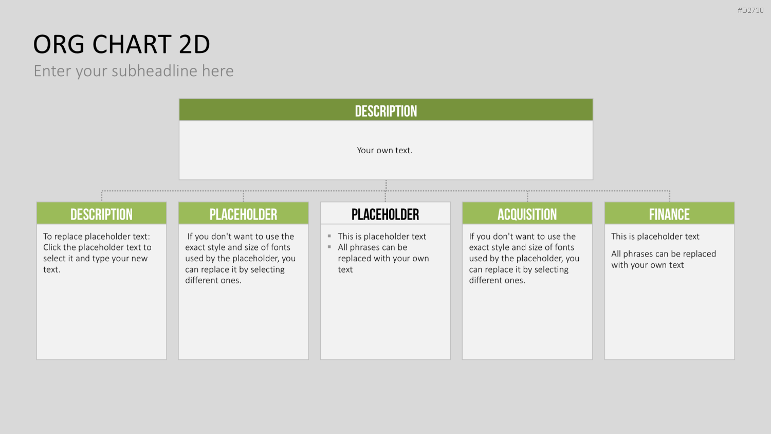 Organigramm - Toolbox 2D PowerPoint-Vorlage