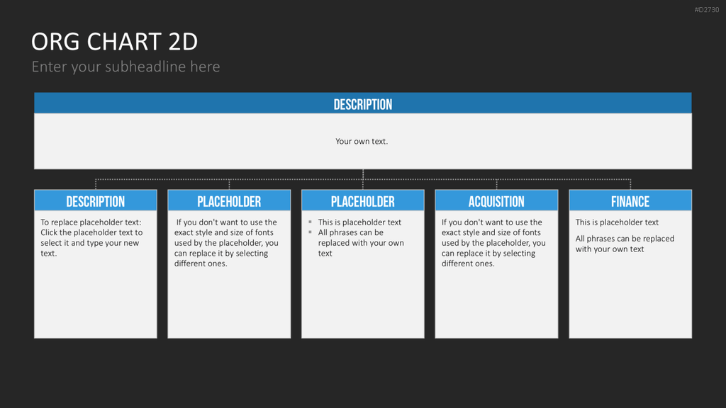Organigramm - Toolbox 2D PowerPoint-Vorlage