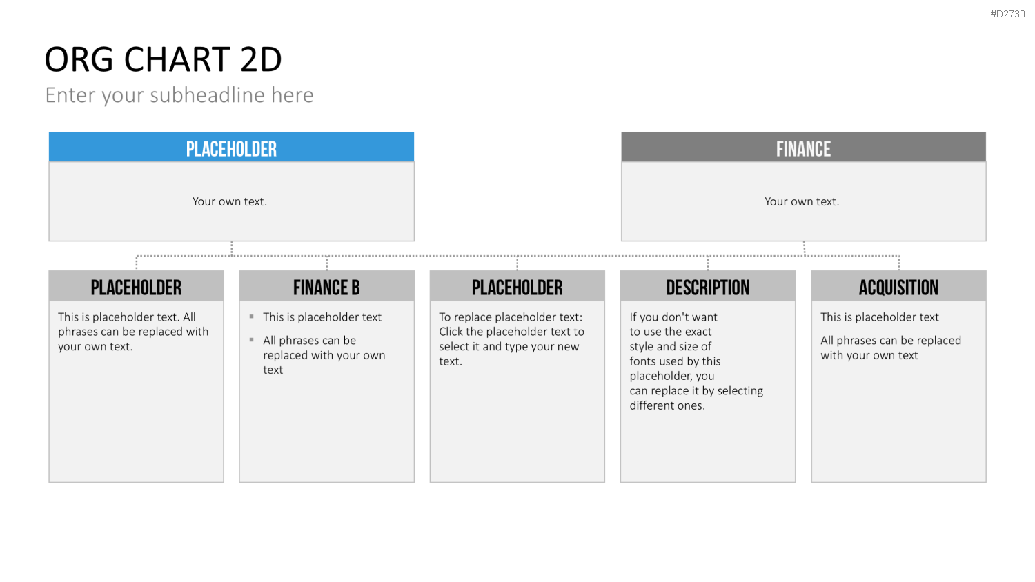 Organigramm - Toolbox 2D PowerPoint-Vorlage