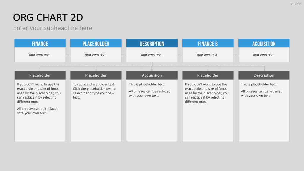 Organigramm - Toolbox 2D PowerPoint-Vorlage