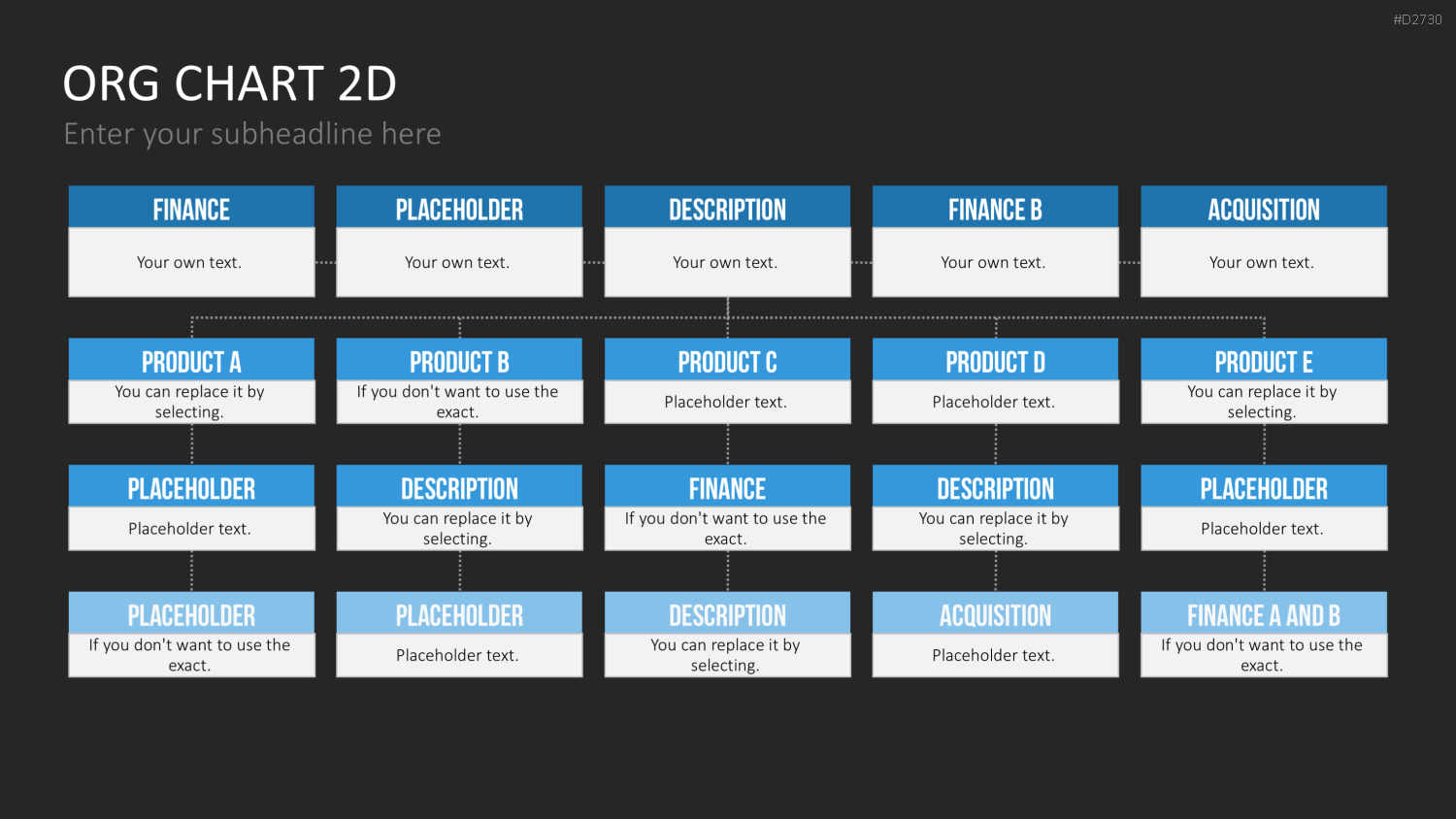 Organigramm - Toolbox 2D PowerPoint-Vorlage