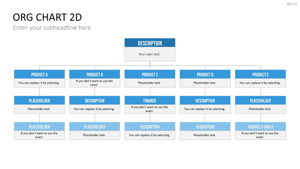Organigramm - Toolbox 2D PowerPoint-Vorlage