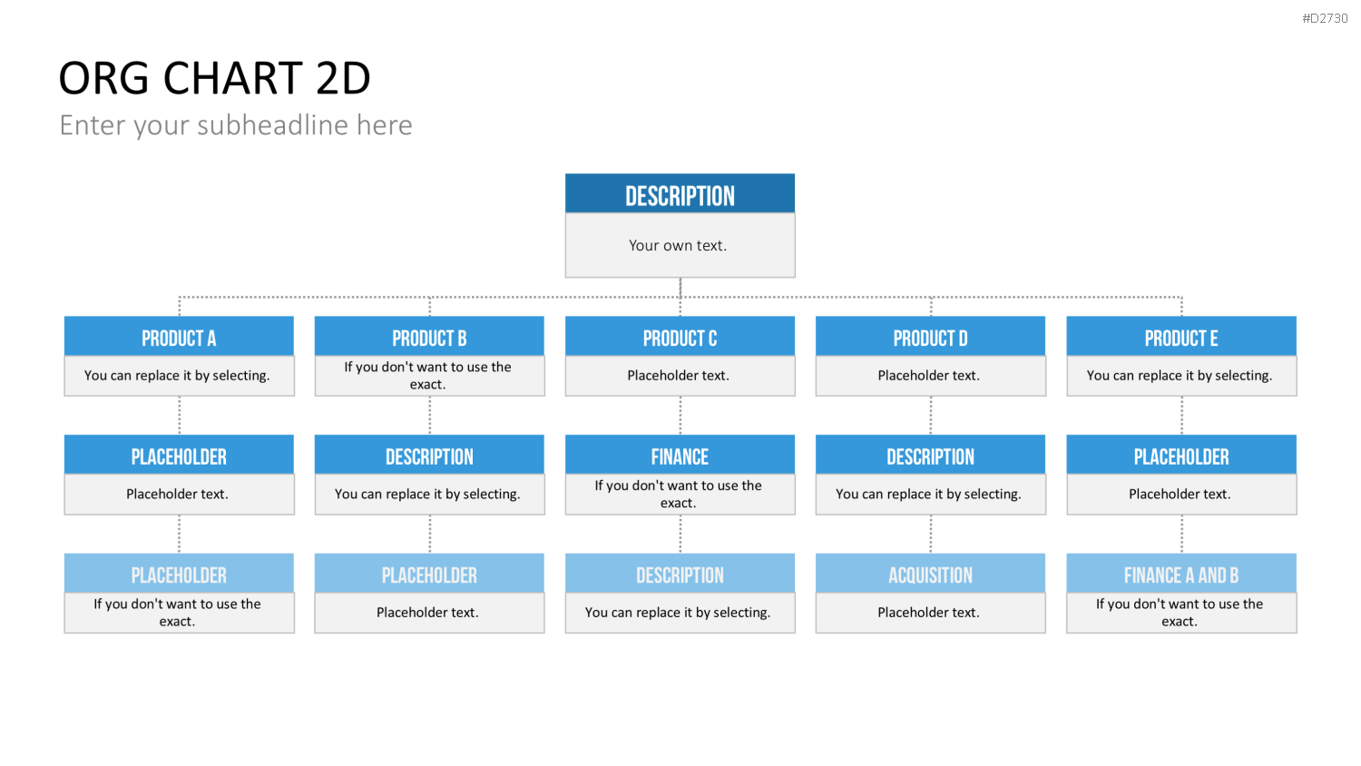Organigramm - Toolbox 2D PowerPoint-Vorlage