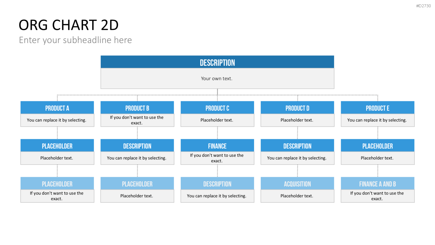 Organigramm - Toolbox 2D PowerPoint-Vorlage