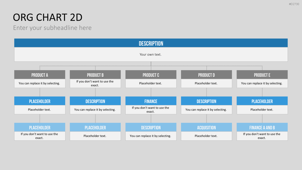 Organigramm - Toolbox 2D PowerPoint-Vorlage