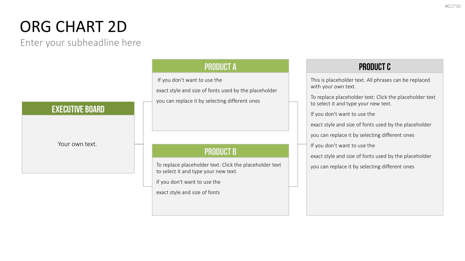 Organigramm - Toolbox 2D PowerPoint-Vorlage