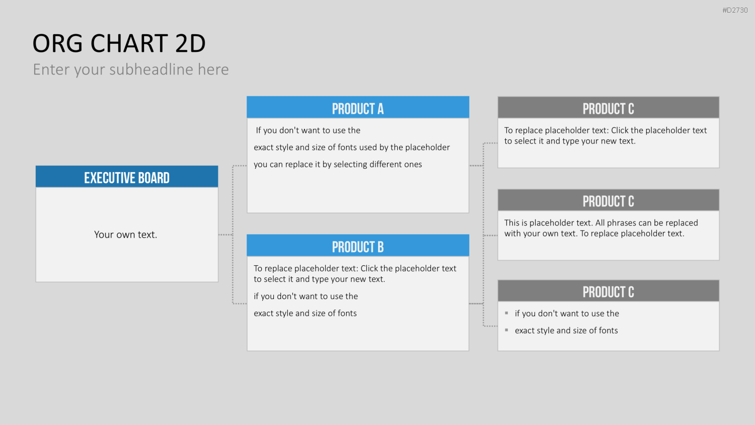 Organigramm - Toolbox 2D PowerPoint-Vorlage