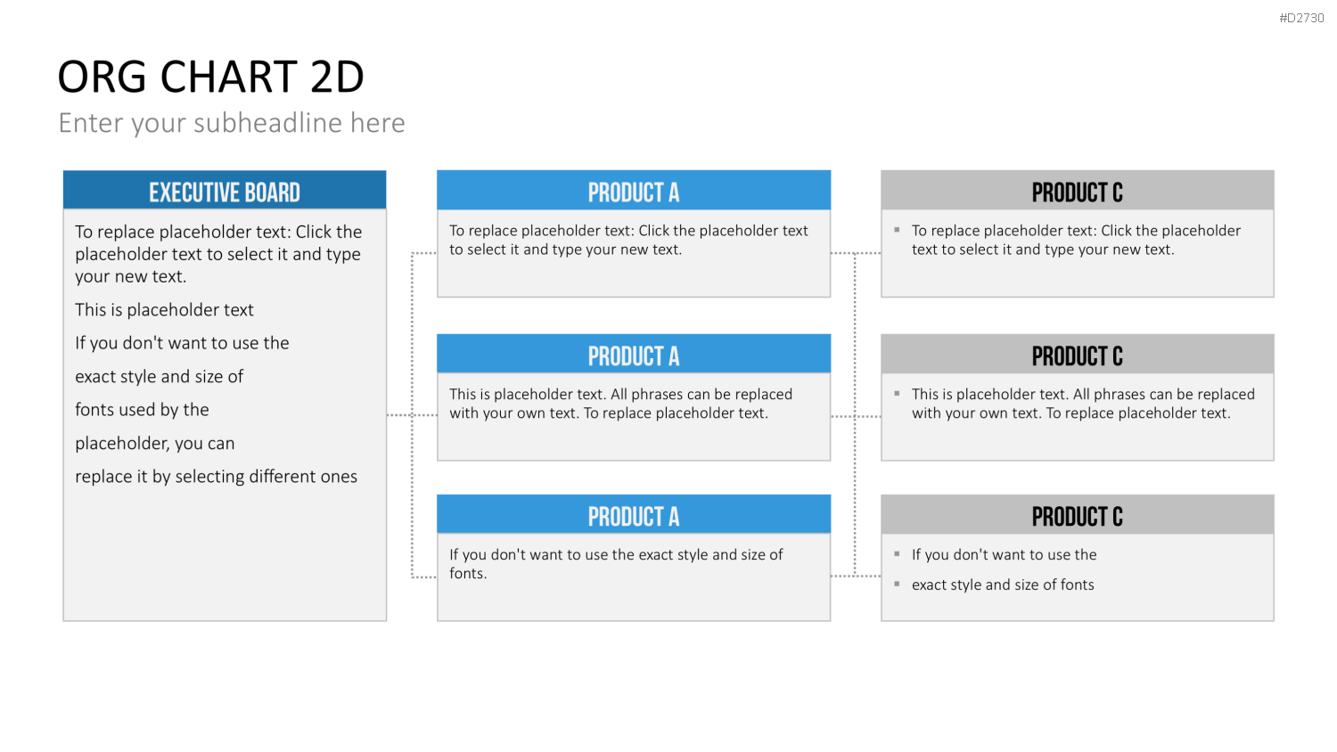 Organigramm - Toolbox 2D PowerPoint-Vorlage