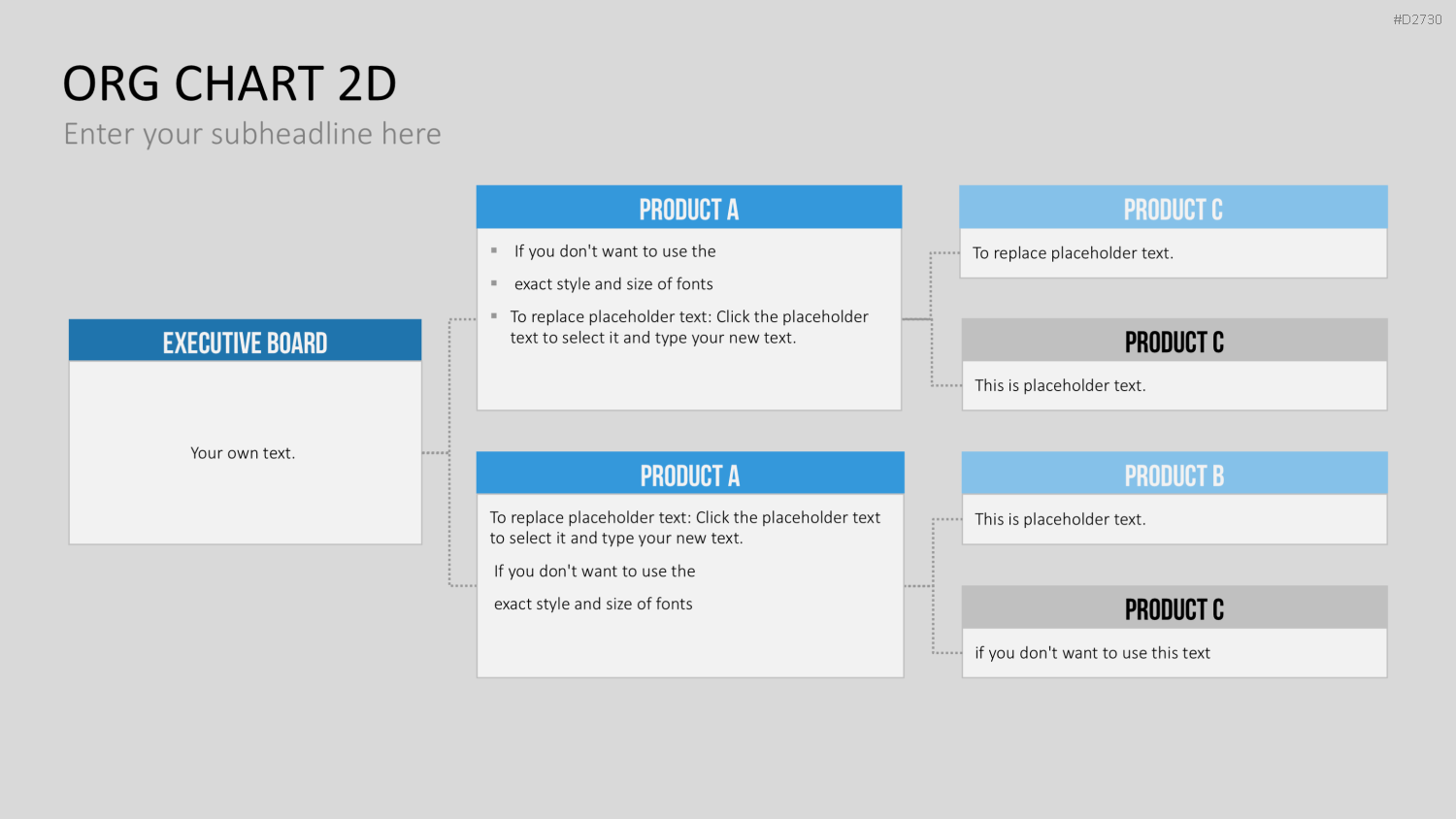 Organigramm - Toolbox 2D PowerPoint-Vorlage