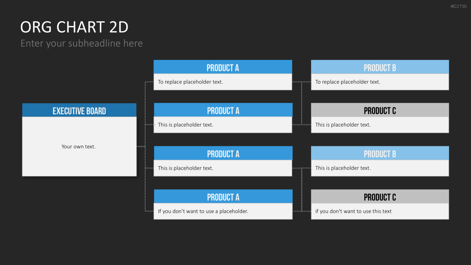 Organigramm - Toolbox 2D PowerPoint-Vorlage