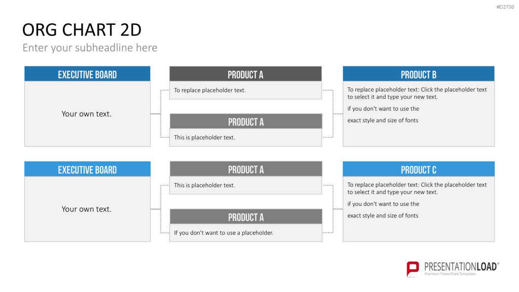 Organigramm - Toolbox 2D PowerPoint-Vorlage