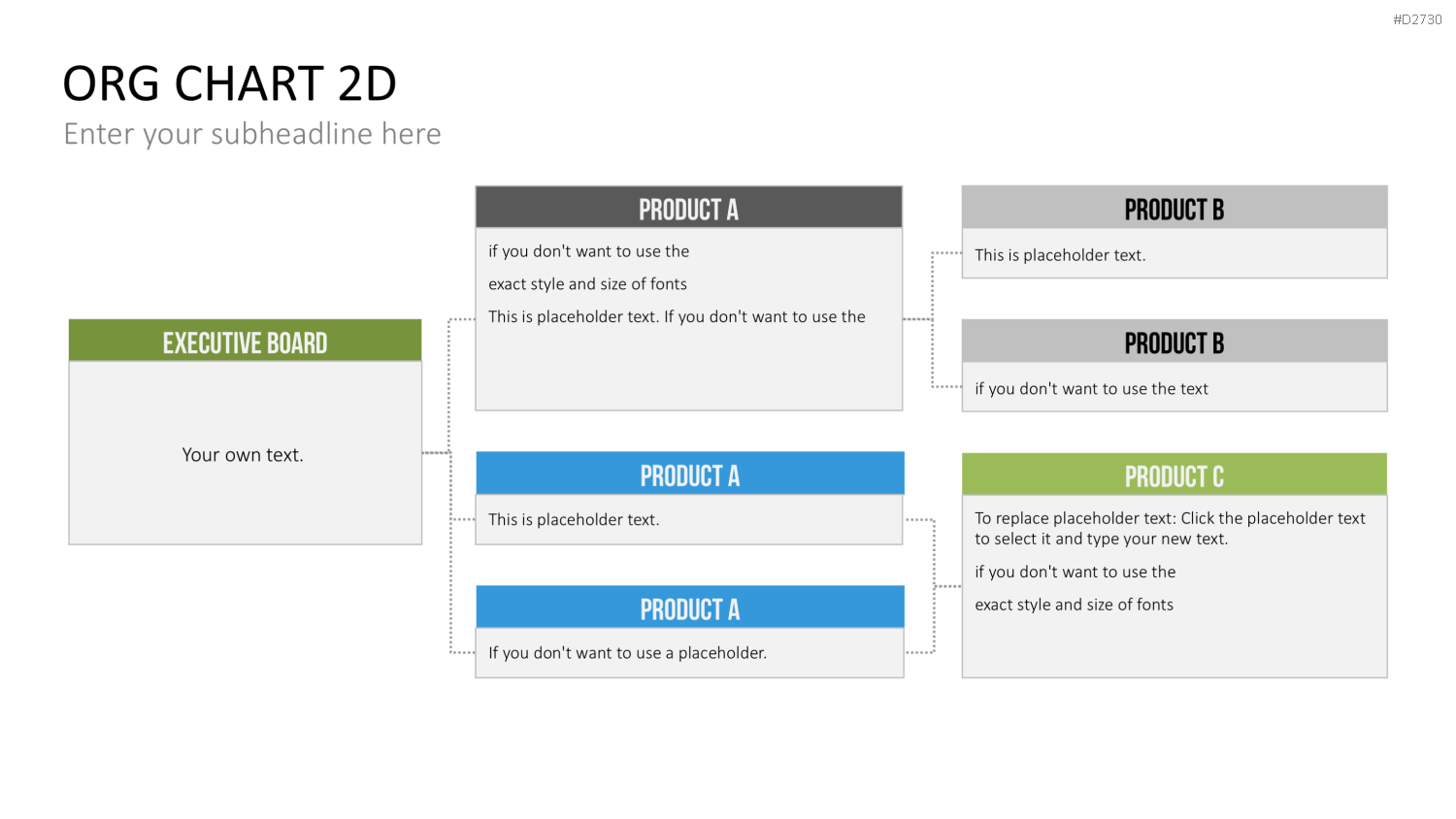 Organigramm - Toolbox 2D PowerPoint-Vorlage